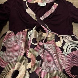 Motherhood Maternity Blouse, small purple multicolor.